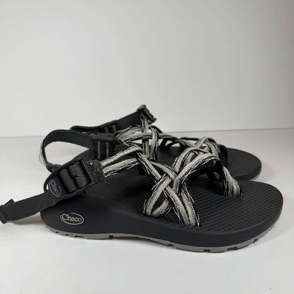 Chaco Gray Outdoor Sandals with Adjustable Straps ZX2 Size 7 Women’s Black Gray - Picture 6 of 8